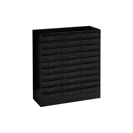 Tennsco Corp Tennsco Drawer Cabint 3085-BLK - 30 Drawer Legal Size, 30-5/8"W X 14-5/8"D X 33-7/16"H, Black 3085-BLK
